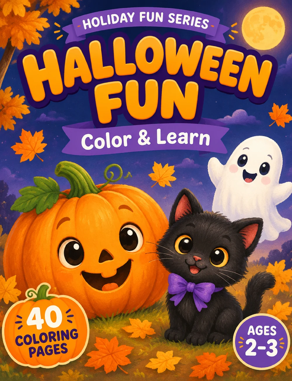 Halloween Fun coloring book cover